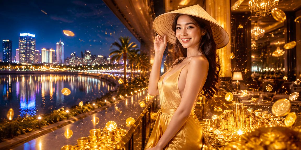 Khung cảnh chơi casino và cá cược tại Đà Nẵng với nón lá địa phương