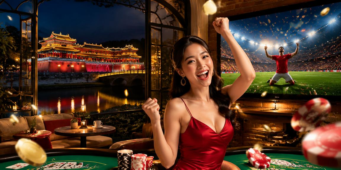 Người chơi Baccarat tại quán cà phê phong cách Việt ở Huế với không khí thư giãn